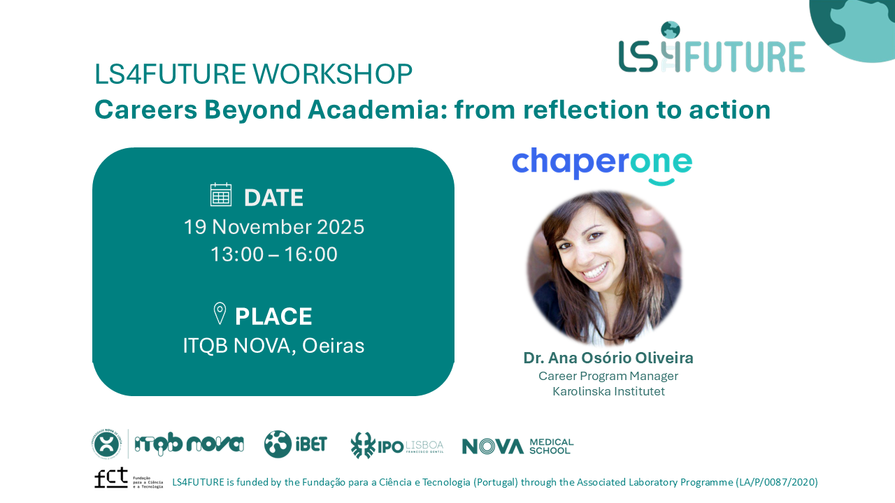 Save the date poster for the Careers Beyond Academia workshop