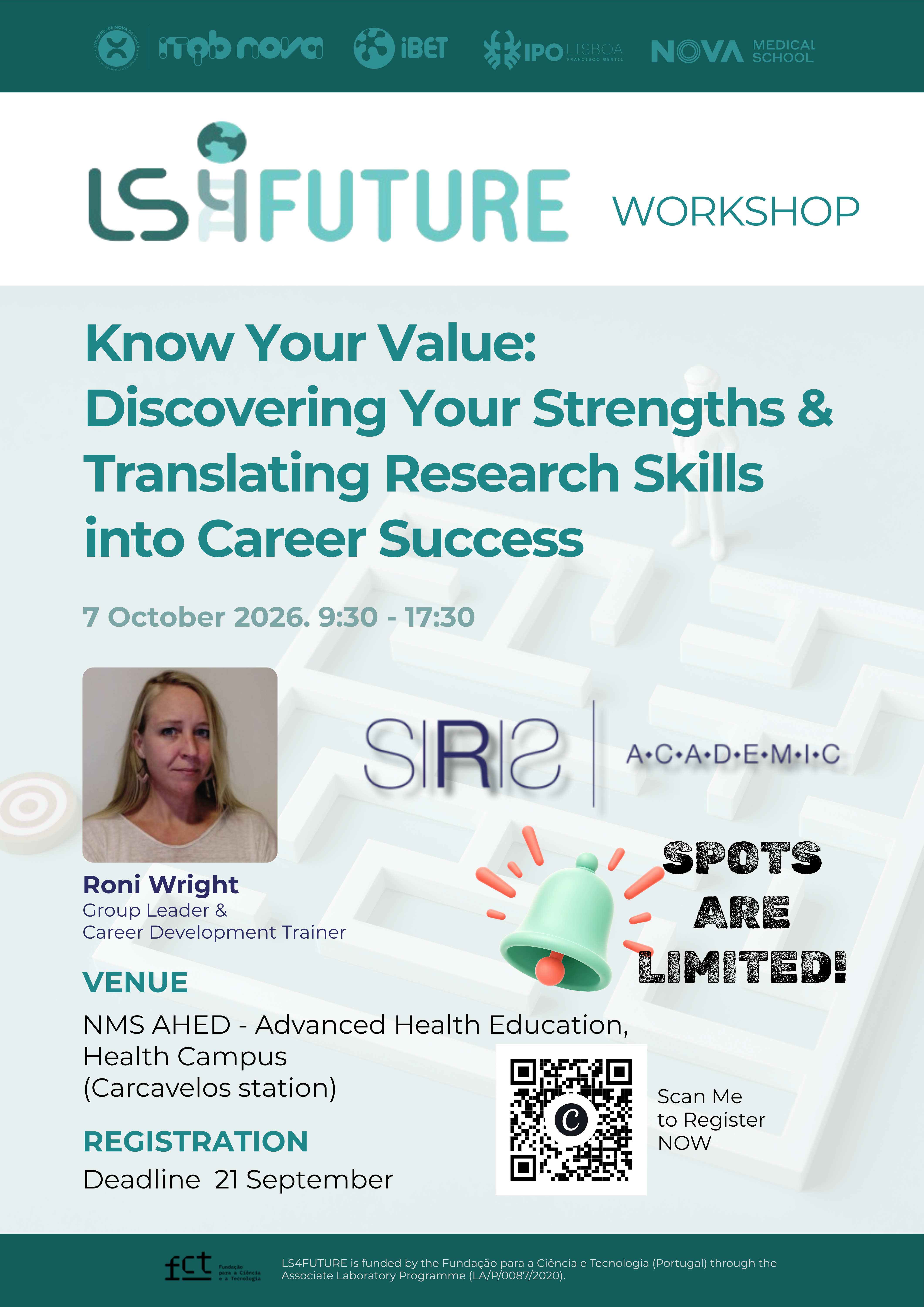 KNOW YOUR VALUE Workshop - POSTER